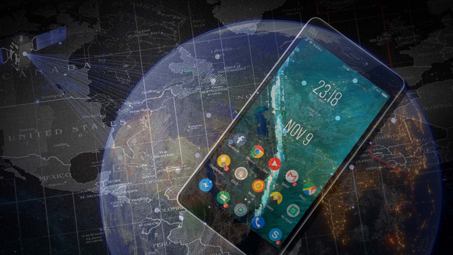 Satellite direct-to-cell technology connecting smartphones globally